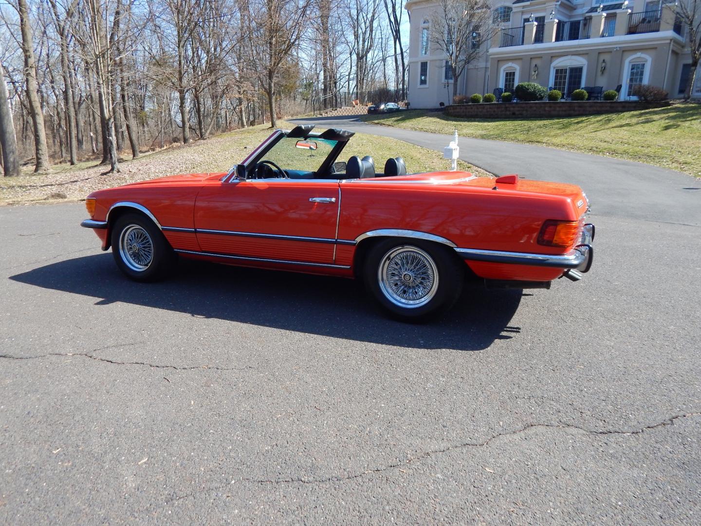 1972 Signal Red /Black Leather Mercedes-Benz 450SL 450SL (10704412000) with an 4.5L V8 engine, Automatic transmission, located at 6528 Lower York Road, New Hope, PA, 18938, (215) 862-9555, 40.358707, -74.977882 - Here we have a beautiful 1972 Mercedes 450SL. Options include: black leather, hard top and soft top, AM/FM/TAPE radio, parking lights, VDO Klenzle clock, Berger Mangel stamped 15 inch wheels with 4 Kelly Navigator 800S tires. This vehicle comes with a car cover and a list of records of work done to - Photo#12